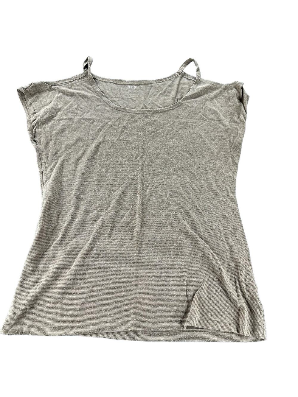 ANA A New Approach Tan Sleeveless Cami Camisole Tank Top Women's Size Large